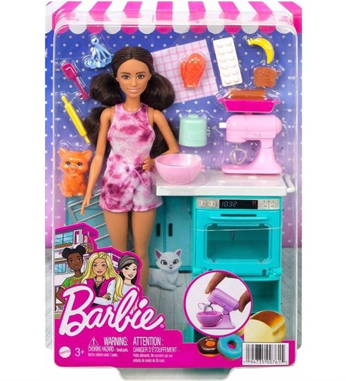 Barbie İle Mutfak Maceraları Oyun Seti HCD44-Oyuncak Bebekler