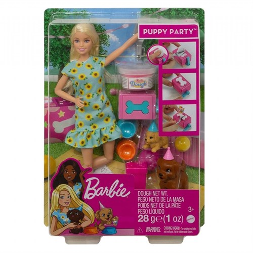 Barbie Köpek Partisi Oyun Seti GXV75-Oyuncak Bebekler