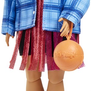 Barbie Ekstra Ekose Ceketli HDJ46-Oyuncak Bebekler