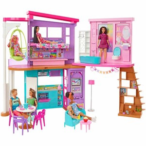 Barbie Tatil Evi Oyun Seti HCD50-Oyuncak Bebekler