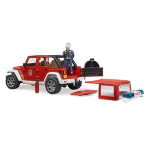 Bruder Jeep Wrangler Rubicon İtfaiye Ve İtfaiyeci BR02528-Maket Araçlar