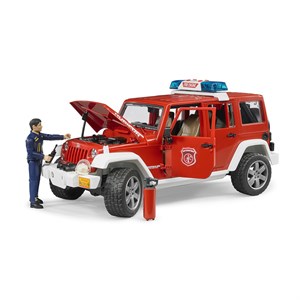 Bruder Jeep Wrangler Rubicon İtfaiye Ve İtfaiyeci BR02528-Maket Araçlar
