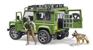 Bruder Land Rover Arazi Aracı & Avcı ve Av Köpeği BR02587-Maket Araçlar