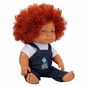 Curly Bebek Tulumlu Elbiseli Et Bebek 35 cm-Oyuncak Bebekler