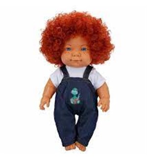 Curly Bebek Tulumlu Elbiseli Et Bebek 35 cm-Oyuncak Bebekler