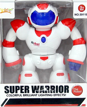 Süper Warrior Sesli Işıklı Pilli Robot