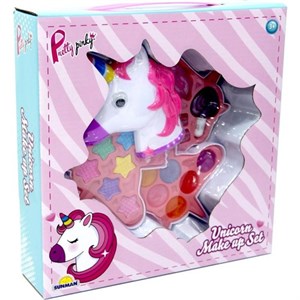 Unicorn Şekilli 3 Katlı Makyaj Güzellik Seti-Oyuncak Bebekler