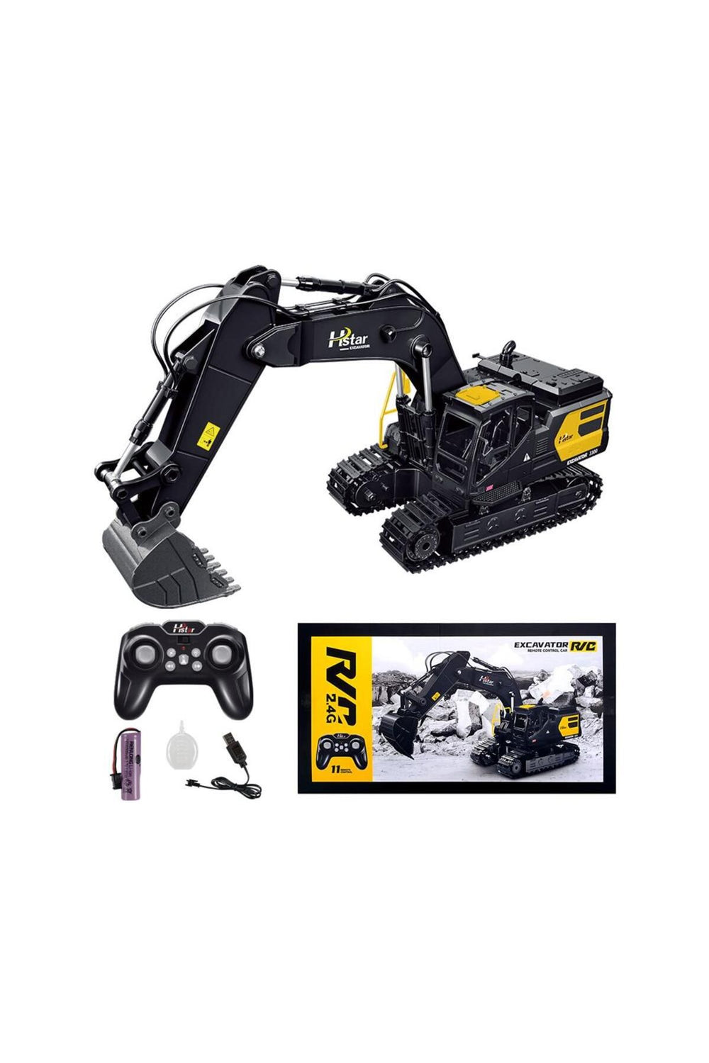 1:12 Uzaktan Kumandalı Duman Çıkaran Excavator