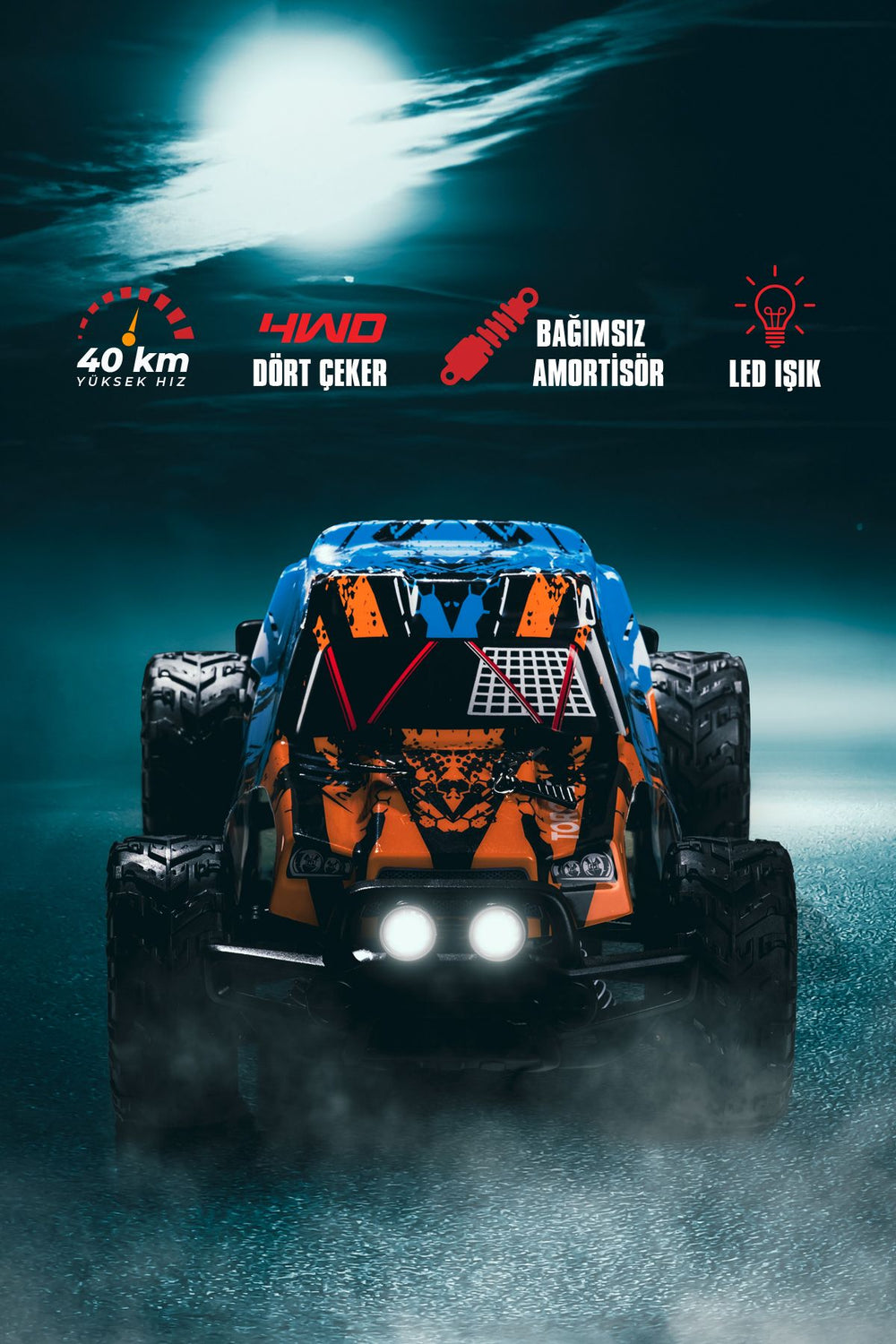 K-61 Yüksek Hızlı Araç 1:16 2.G 40km/h -Gepettoys