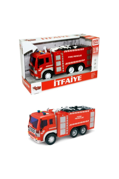 1:16 Sürtmeli Sesli Işıklı Itfaiye