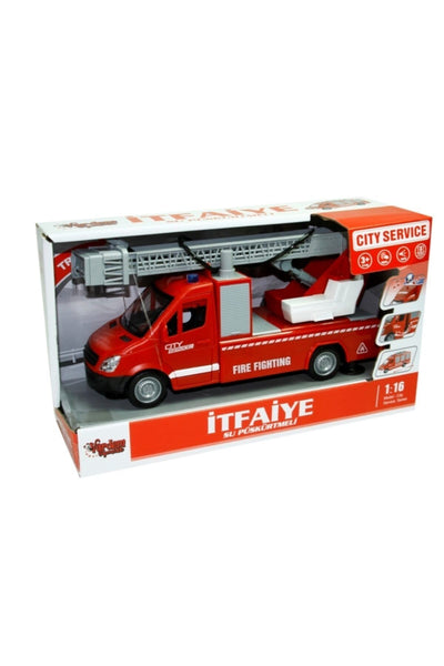 1:16 Sürtmeli Sesli Işıklı İtfaye Su Atar Wy596a