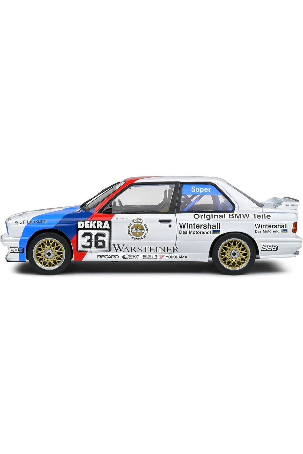 1:18 BMW E30 M3 White #36 SOPER DTM 1989