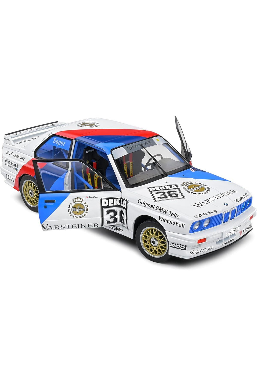 1:18 BMW E30 M3 White #36 SOPER DTM 1989