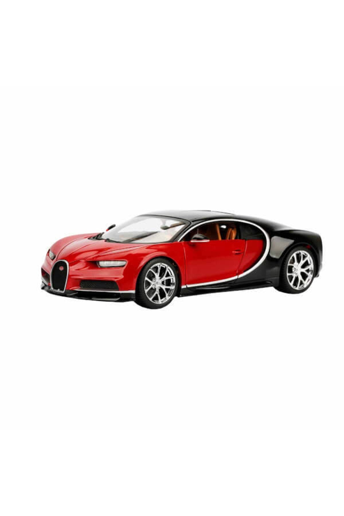 1:18 Bugatti Chiron Model Araba - Kırmızı-siyah