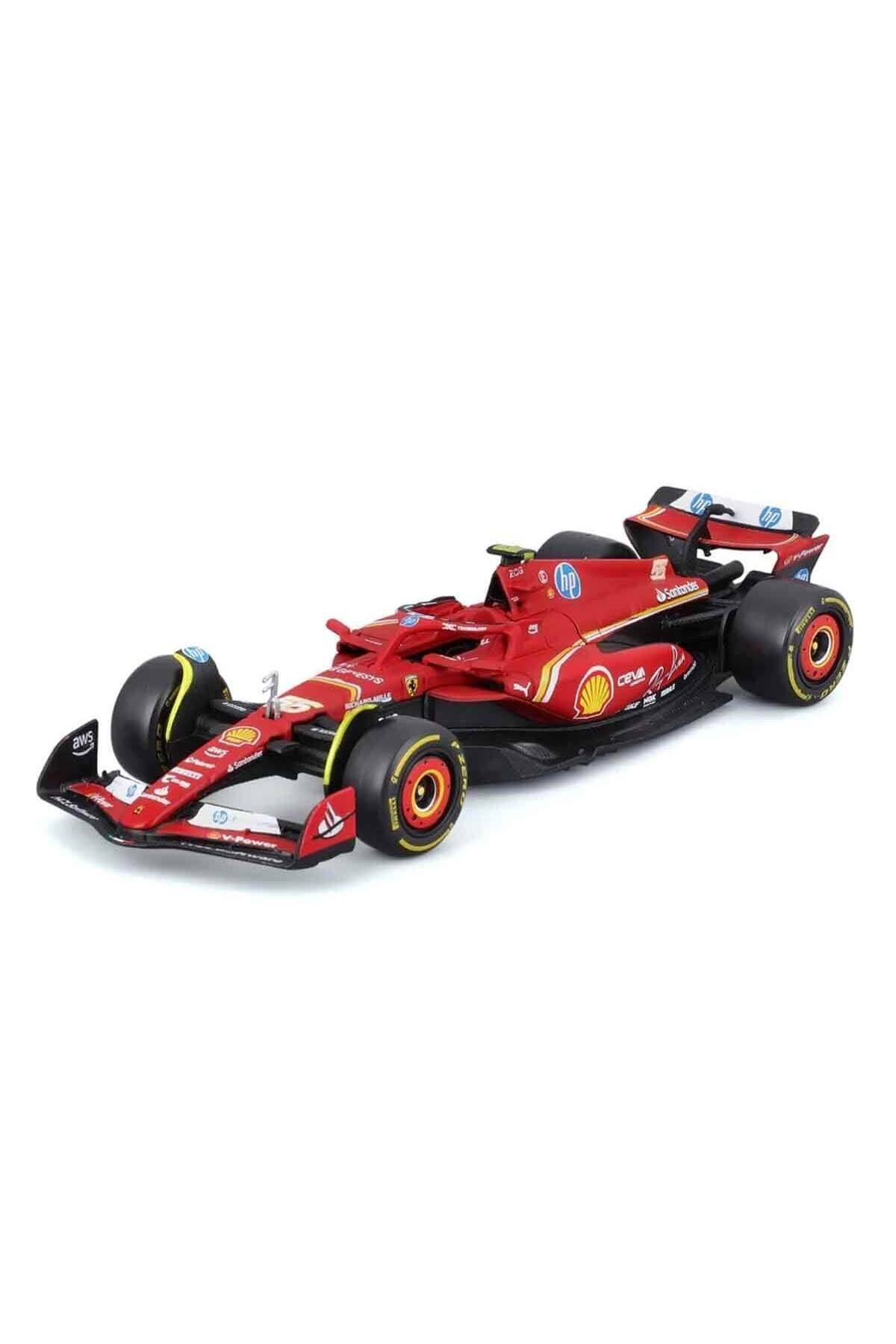 1:18 Ferrari Sf-24 Formula 1 Yarış Arabası - 55-carlos Sainz
