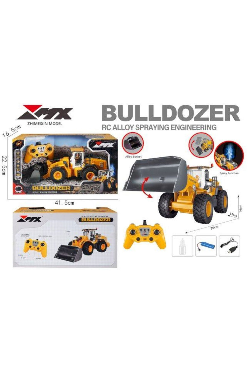 1:18 Uzaktan Kumandalı Şarzlı Yükleyici
