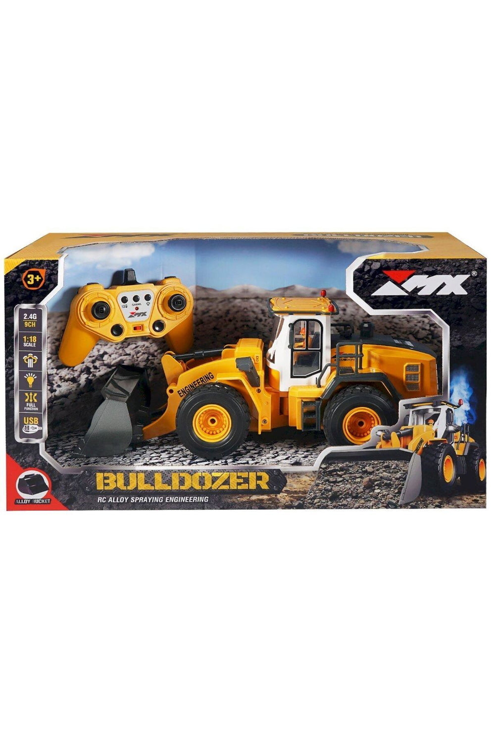 1:18 Uzaktan Kumandalı Şarzlı Yükleyici
