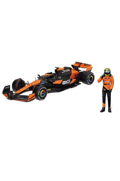 1:24 McLaren MCL38 Miami Grand Prix 2024 Figürlü Formula 1 Yarış Arabası - 4-Lando Norris