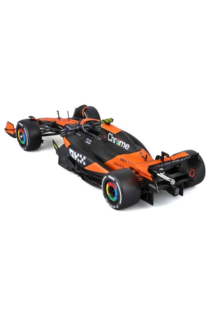 1:24 McLaren MCL38 Miami Grand Prix 2024 Figürlü Formula 1 Yarış Arabası - 4-Lando Norris