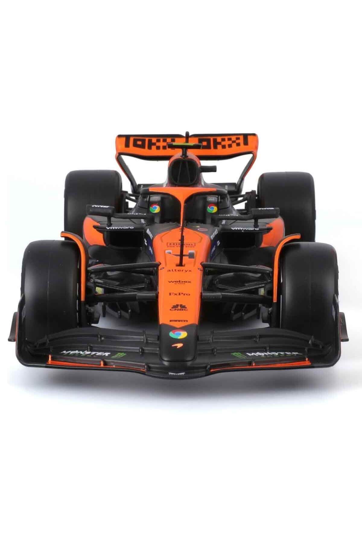 1:24 McLaren MCL38 Miami Grand Prix 2024 Figürlü Formula 1 Yarış Arabası - 4-Lando Norris