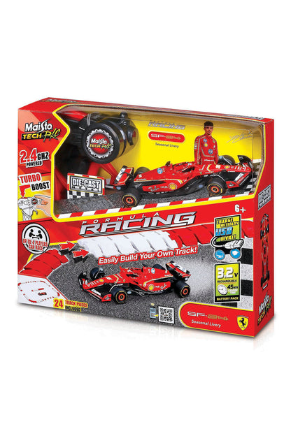 Maisto 1:41 Die-Cast Ferrari SF-24 Uzaktan Kumandalı Oyuncak Araba ve Pist Seti