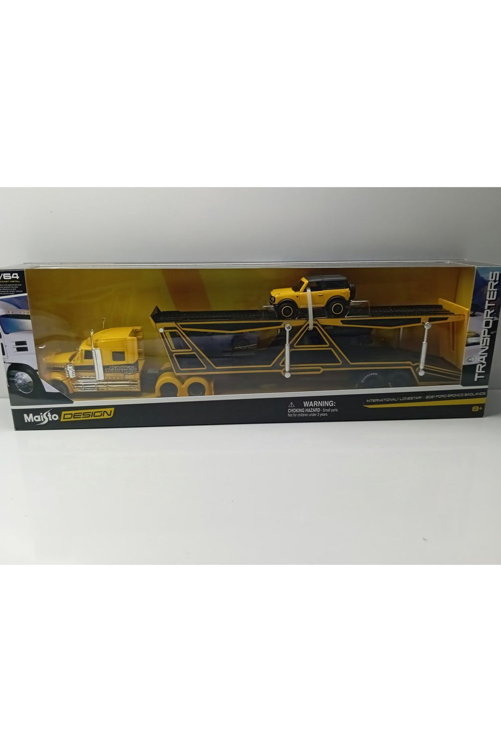 1:64 Ölçek International Lonestar/2021 Ford Bronco Badlands / Taşıyıcı Tır.