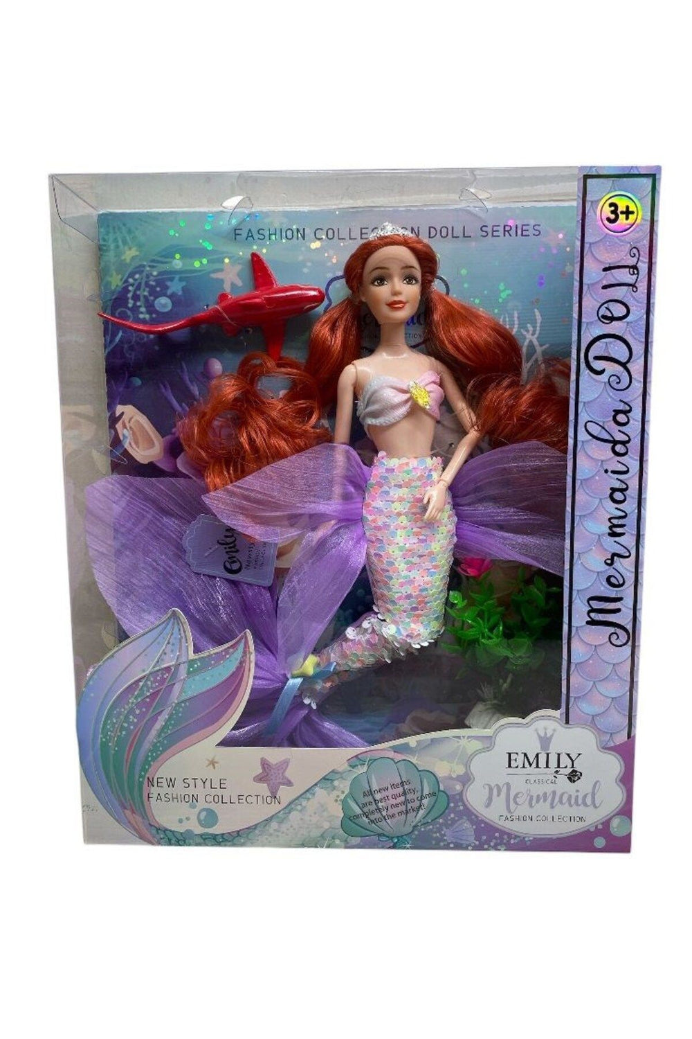 30 cm Eklemli  Emılıy Deniz Kızı Bebek 2236
