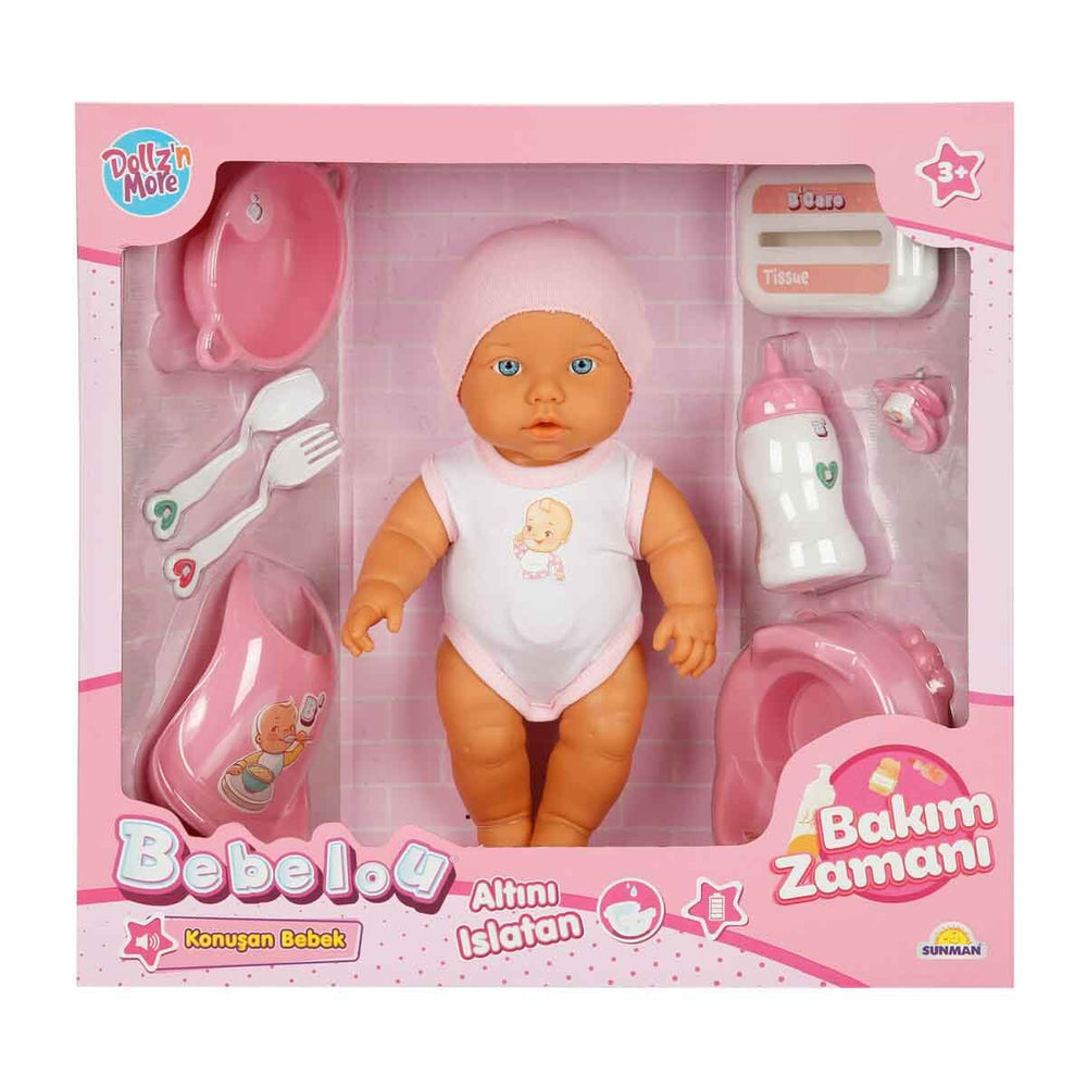 3529 Bebelou Bakım Zamanı  4 Sesli Konuşan Bebek -Sunman