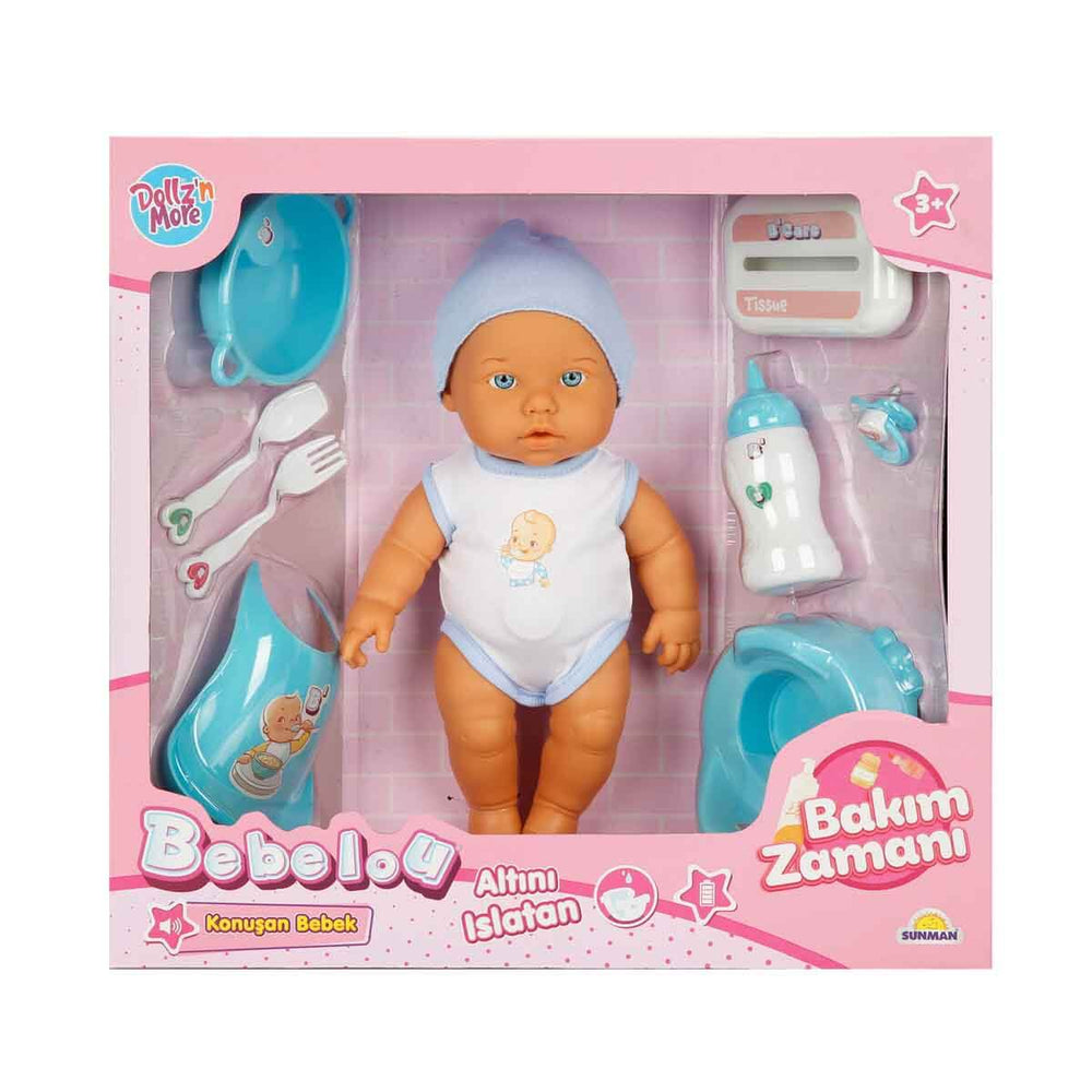 3529 Bebelou Bakım Zamanı  4 Sesli Konuşan Bebek -Sunman