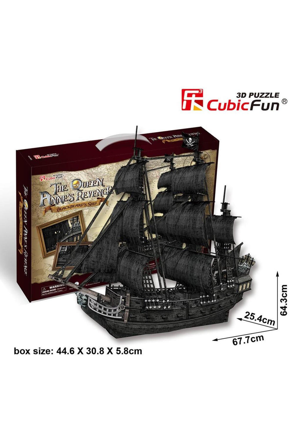 3d 308 Parça Puzzle The Queen Anne’s Revenge Gemi