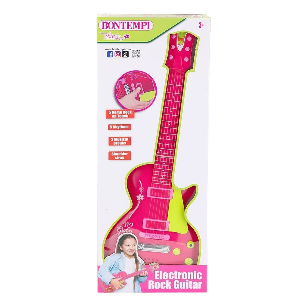 Bontempi Pembe Elektronik Çocuk Rock Gitarı 53 cm