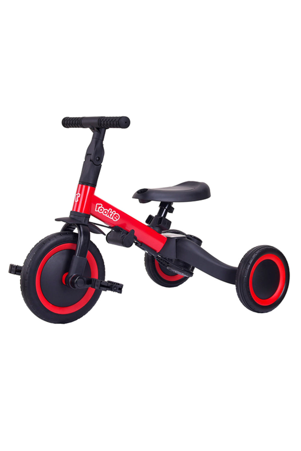 4in1 Çok Fonksiyonlu Ebeveyn Kontrollü Trikster Çocuk ve Bebek Bisikleti - Kırmızı