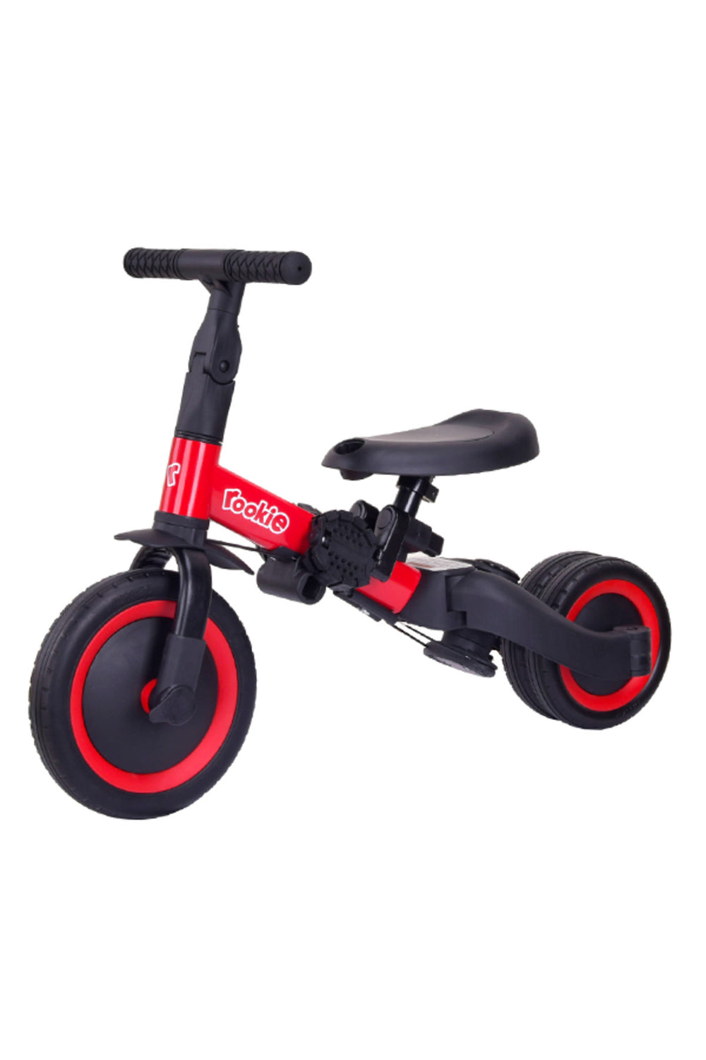 4in1 Çok Fonksiyonlu Ebeveyn Kontrollü Trikster Çocuk ve Bebek Bisikleti - Kırmızı
