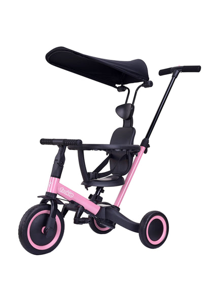 4in1 Gokidy Rookie 3 Tekerlekli Pembe Bisiklet