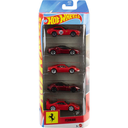 ® 5'li Ferrari Araba Seti Metal Araçlar ile Oyun Seti JLN12 3+ Yaş İçin Eğlenceli