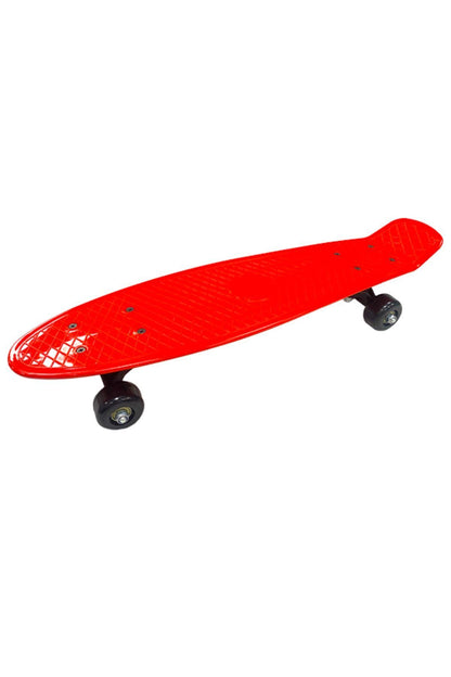 56cm Silikon Tekerlekli Kaykay - Kırmızı