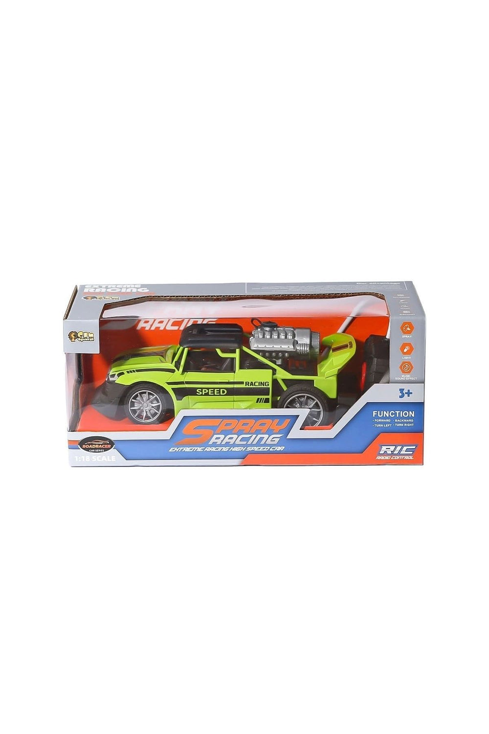 888-P1-P2 Kumandalı Duman Çıkartan Yarış Arabası 1:18 -Can