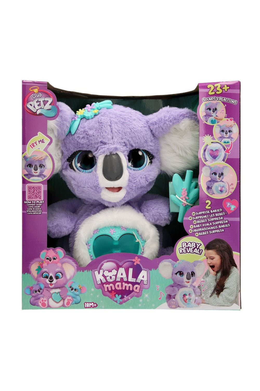 Sesli ve Işıklı İnteraktif Peluş Anne Koala