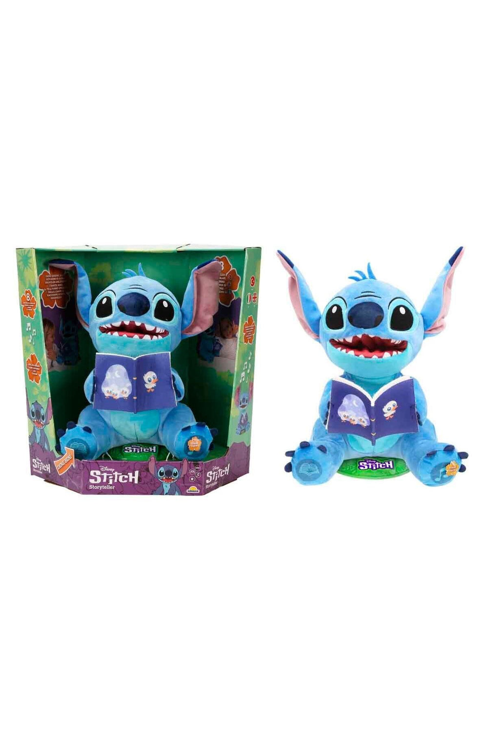 Sesli Karanlıkta Parlayan Masal Anlatan Stitch İnteraktif Peluş 34 cm