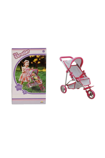 Sunman 3 Tekerlekli Pembe Gri Puset