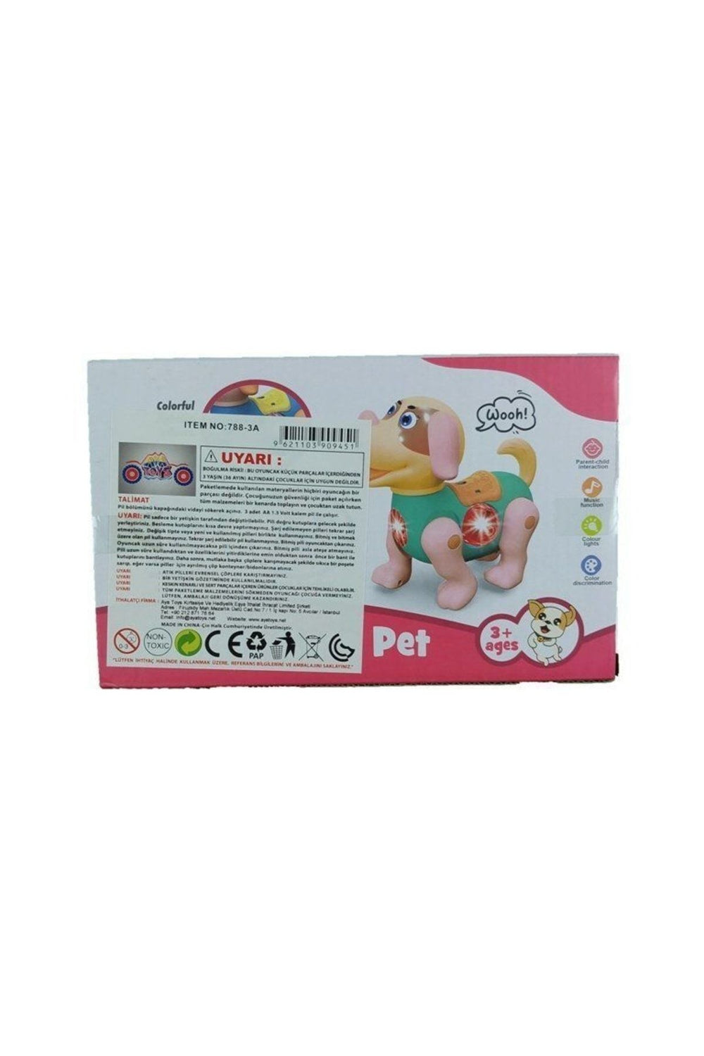 Aya Toys Sesli Ve Işıklı Sevimli Evcil Hayvanlar Köpek