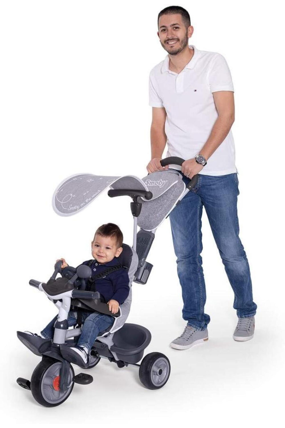 Smoby Baby Driver Comfort Gri 3'ü 1 Arada Çocuk Bisikleti