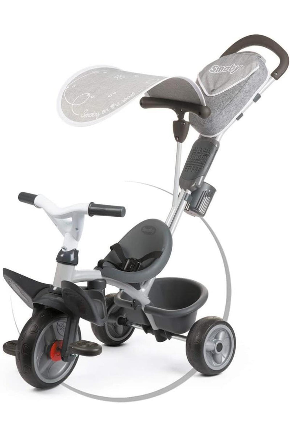 Smoby Baby Driver Comfort Gri 3'ü 1 Arada Çocuk Bisikleti