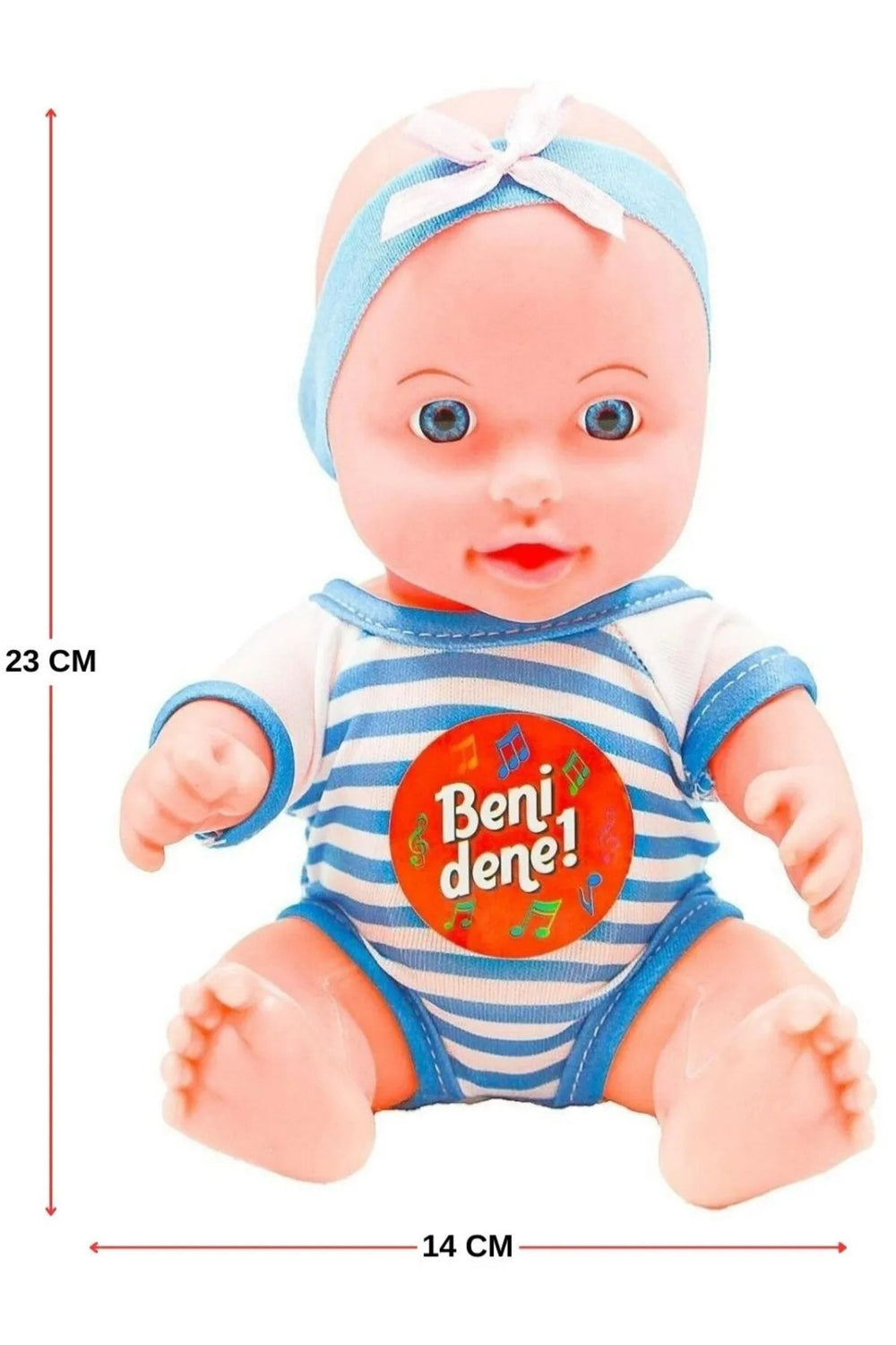 Bandanalı Çizgili Kıyafetli Altını Islatan Türkçe Konuşan Et Bebek