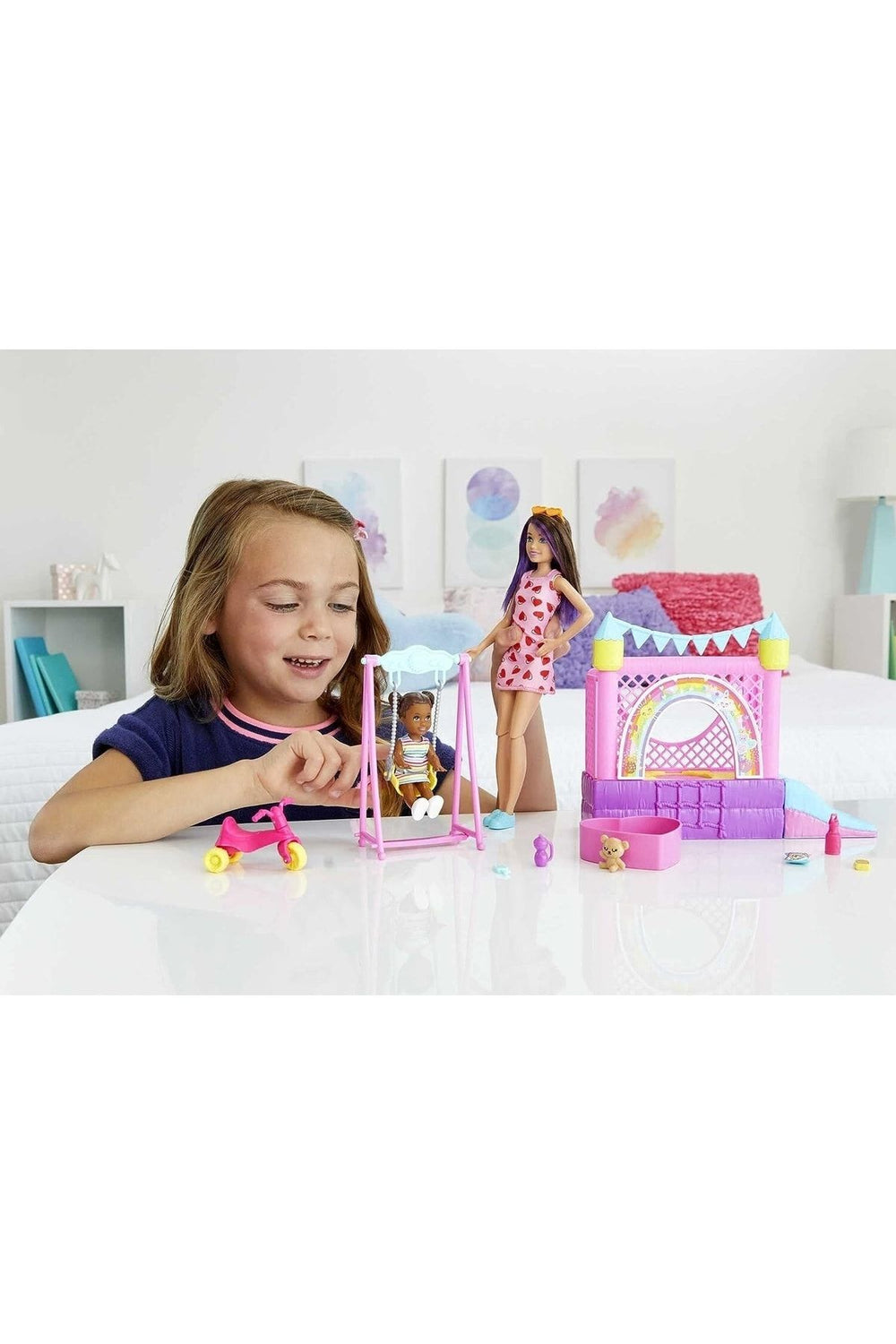 Barbie Bebek Bakıcısı Skipper Oyun Evi Seti Hhb67
