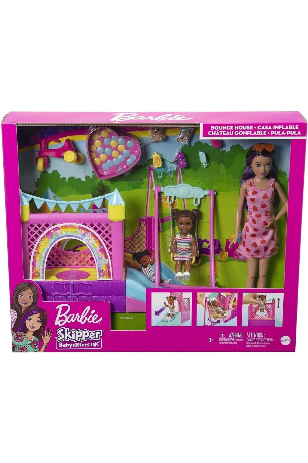 Barbie Bebek Bakıcısı Skipper Oyun Evi Seti Hhb67