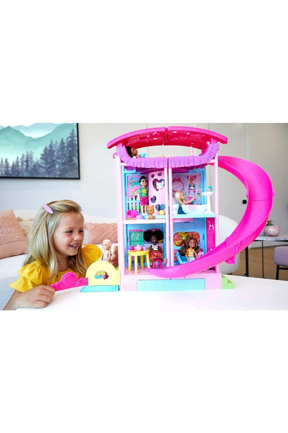Barbie Chelsea Oyun Evi Asansörlü Hck77