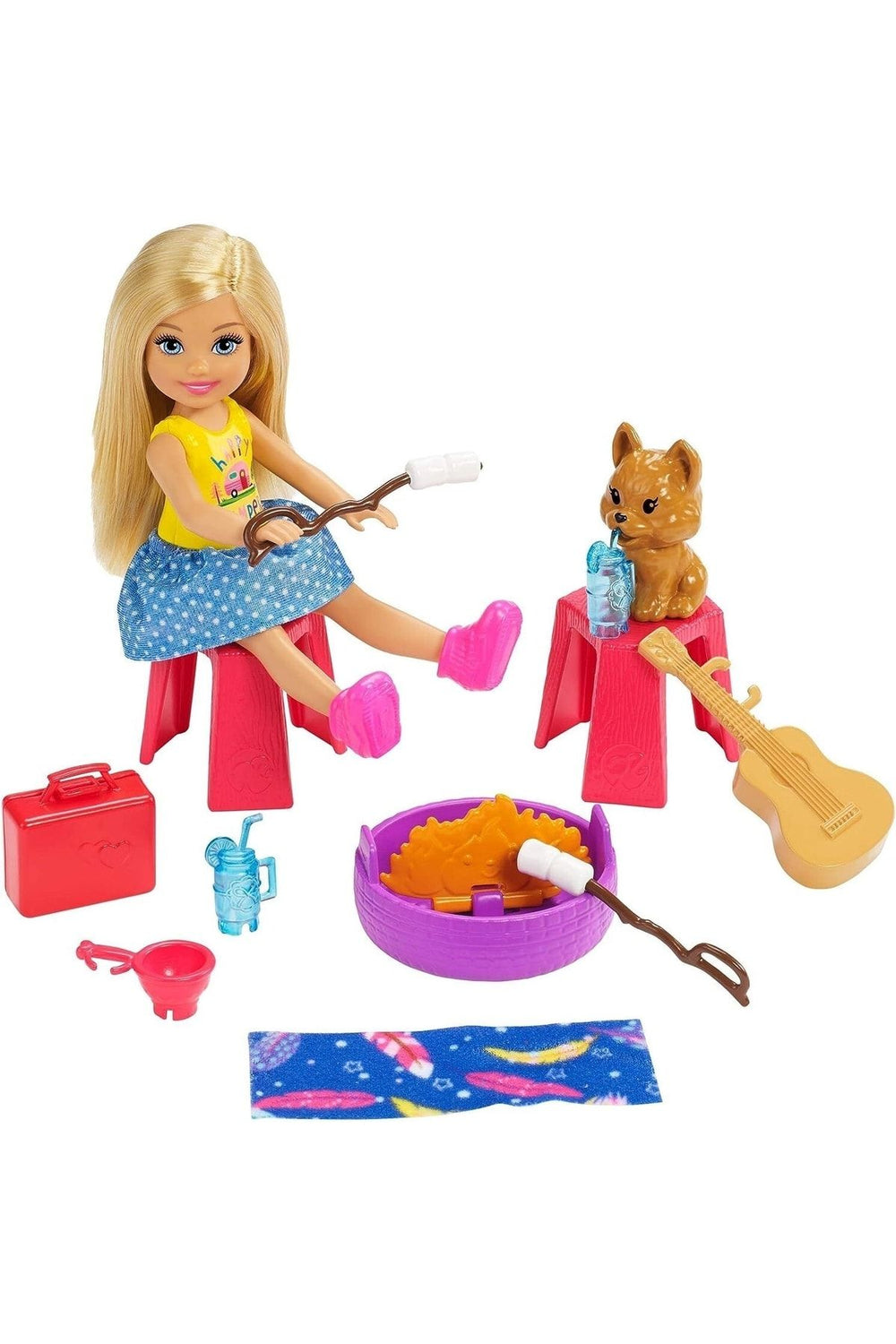Barbie Club Chelsea Karavanı Oyun Seti, Chelsea'nin Yavru Köpeği Ve Aksesuarlar Fxg90