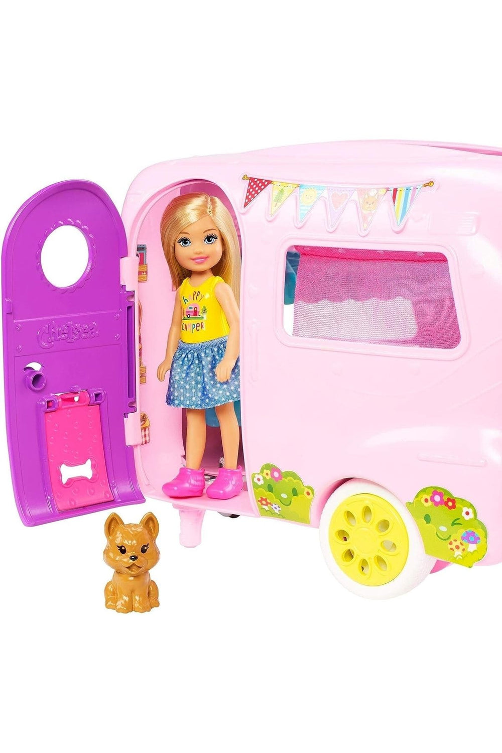 Barbie Club Chelsea Karavanı Oyun Seti, Chelsea'nin Yavru Köpeği Ve Aksesuarlar Fxg90