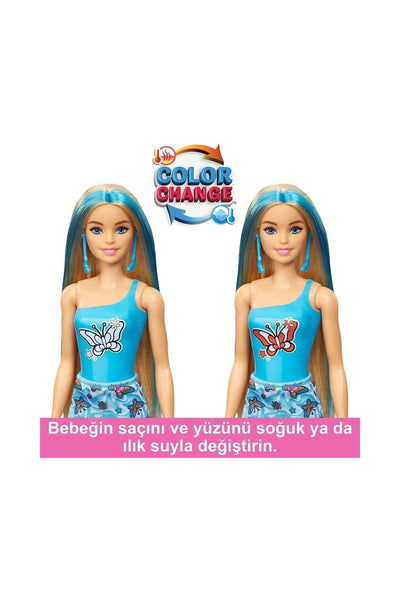 Barbie Color Reveal Renk Değiştiren Sürpriz Barbie Gökkuşağı Serisi-HRK06